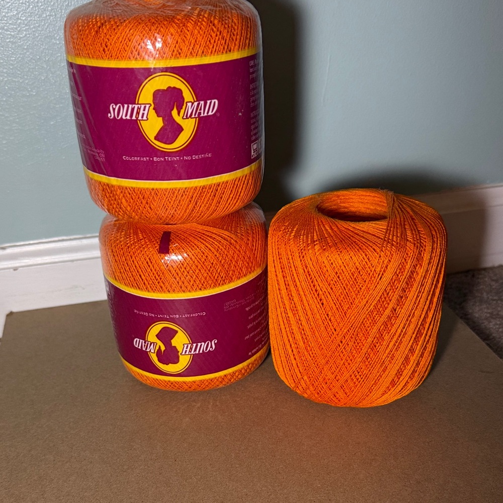 Vibrant Orange Yarn for Fiber Arts